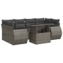 Set de sofás de jardín 7 pzas con cojines ratán sintético gris de , Conjuntos de jardín - Ref: Foro24-3326591, Precio: 509,37...