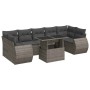 Set de sofás de jardín y cojines 8 piezas ratán sintético gris de , Conjuntos de jardín - Ref: Foro24-3326601, Precio: 548,57...