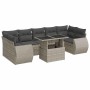 Set de sofás de jardín 8 pzas y cojines ratán sintético gris de , Conjuntos de jardín - Ref: Foro24-3326603, Precio: 637,44 €...