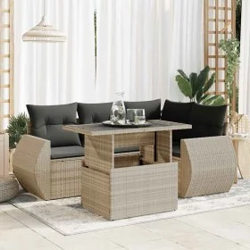 Set de sofás de jardín 6 pzas y cojines ratán sintético gris de , Conjuntos de jardín - Ref: Foro24-3326643, Precio: 500,66 €...