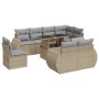 Set de sofás de jardín con cojines 9 pzas ratán sintético beige de , Conjuntos de jardín - Ref: Foro24-3326660, Precio: 736,6...