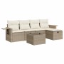 Juego de sofás jardín con cojines 6 pzas ratán sintético beige de , Conjuntos de jardín - Ref: Foro24-3325474, Precio: 449,84...