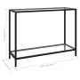 Mesa de consola transparente vidrio templado 100x35x75 cm de vidaXL, Mesas auxiliares - Ref: Foro24-322835, Precio: 72,81 €, ...