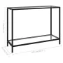 Transparenter Konsolentisch aus gehärtetem Glas, 100 x 35 x 75 cm von vidaXL, Seitentische - Ref: Foro24-322835, Preis: 71,80...