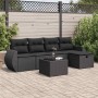 Set de sofás de jardín 6 piezas y cojines ratán sintético negro de , Conjuntos de jardín - Ref: Foro24-3325571, Precio: 388,3...
