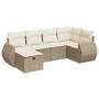 Juego de sofás jardín con cojines 6 pzas ratán sintético beige de , Conjuntos de jardín - Ref: Foro24-3325584, Precio: 488,74...