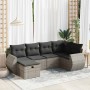 Set de muebles de jardín 6 pzas y cojines ratán sintético gris de , Conjuntos de jardín - Ref: Foro24-3325586, Precio: 425,10...