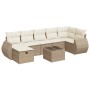 Set de sofás de jardín y cojines 8 piezas ratán sintético beige de , Conjuntos de jardín - Ref: Foro24-3325614, Precio: 550,1...