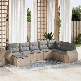 Set de sofás de jardín y cojines 8 piezas ratán sintético beige von , Gartensets - Ref: Foro24-3325635, Preis: 511,14 €, Raba...