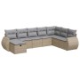 Set de sofás de jardín y cojines 8 piezas ratán sintético beige de , Conjuntos de jardín - Ref: Foro24-3325635, Precio: 527,2...