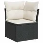 Set de sofás de jardín con cojines 9 pzas ratán sintético negro de , Conjuntos de jardín - Ref: Foro24-3325642, Precio: 540,5...