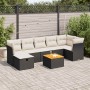 Set de sofás de jardín y cojines 8 piezas ratán sintético negro de , Conjuntos de jardín - Ref: Foro24-3325766, Precio: 456,1...