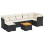 Set de sofás de jardín y cojines 8 piezas ratán sintético negro de , Conjuntos de jardín - Ref: Foro24-3325766, Precio: 456,1...