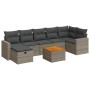 Set de sofás de jardín y cojines 8 piezas ratán sintético gris de , Conjuntos de jardín - Ref: Foro24-3325798, Precio: 493,87...
