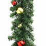 Guirnalda de Navidad decorada con bolas y luces LED 10 m en Decoración Festiva y Estacional | Comprar online en Foru.es