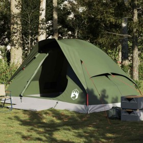 Tienda de campaña iglú para 4 personas impermeable verde oliva de , Tiendas de campaña - Ref: Foro24-4009642, Precio: 83,57 €...