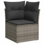 Set de muebles de jardín 6 pzas y cojines ratán sintético gris de , Conjuntos de jardín - Ref: Foro24-3326993, Precio: 459,09...