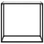 White tempered glass console table 80x35x75 cm by vidaXL, Side tables - Ref: Foro24-322809, Price: 52,73 €, Discount: %