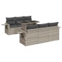Set de sofás de jardín 7 pzas con cojines ratán PE gris claro de , Conjuntos de jardín - Ref: Foro24-3326423, Precio: 528,95 ...