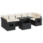 Set de sofás de jardín y cojines 8 piezas ratán sintético negro de , Conjuntos de jardín - Ref: Foro24-3326437, Precio: 541,8...