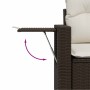 Set de sofás de jardín 9 pzas y cojines ratán sintético marrón de , Conjuntos de jardín - Ref: Foro24-3326454, Precio: 673,01...