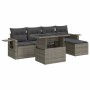 Set de muebles de jardín 6 pzas y cojines ratán sintético gris de , Conjuntos de jardín - Ref: Foro24-3326461, Precio: 416,40...