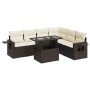 Juego de sofás de jardín 7 piezas con cojines ratán PE marrón de , Conjuntos de jardín - Ref: Foro24-3326494, Precio: 525,53 ...