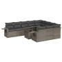 Set de sofás de jardín 11 pzas y cojines ratán sintético gris de , Conjuntos de jardín - Ref: Foro24-3326551, Precio: 748,97 ...