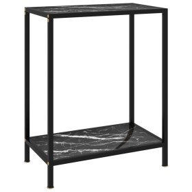 Mesa de consola negro vidrio templado 60x35x75 cm de vidaXL, Mesas auxiliares - Ref: Foro24-322830, Precio: 61,59 €, Descuent...