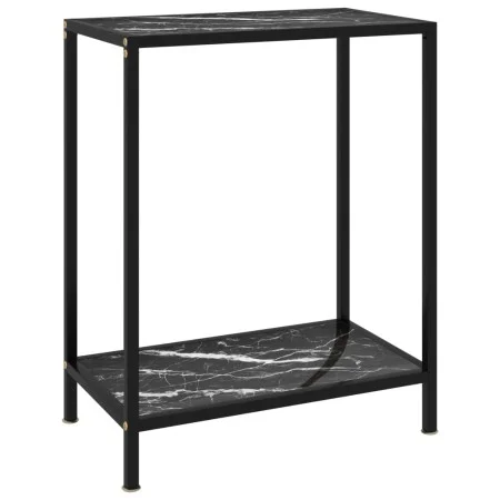 Konsolentisch aus schwarzem Hartglas, 60 x 35 x 75 cm von vidaXL, Seitentische - Ref: Foro24-322830, Preis: 60,42 €, Rabatt: %