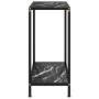 Mesa de consola negro vidrio templado 60x35x75 cm de vidaXL, Mesas auxiliares - Ref: Foro24-322830, Precio: 61,59 €, Descuent...