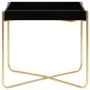 Black and gold MDF side table 38x38x38.5 cm by vidaXL, Side tables - Ref: Foro24-322799, Price: 32,88 €, Discount: %
