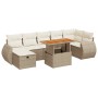 Set sofás jardín y cojines 5 pzas ratán sintético acacia beige de , Conjuntos de jardín - Ref: Foro24-3328066, Precio: 589,94...
