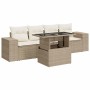 Juego de sofás jardín con cojines 5 pzas ratán sintético beige de , Conjuntos de jardín - Ref: Foro24-3326719, Precio: 443,15...