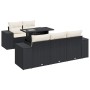 Set de sofás de jardín 6 piezas y cojines ratán sintético negro de , Conjuntos de jardín - Ref: Foro24-3326727, Precio: 472,8...