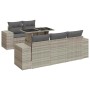 Set de sofás de jardín 6 pzas y cojines ratán sintético gris de , Conjuntos de jardín - Ref: Foro24-3326733, Precio: 508,03 €...
