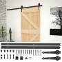 Puerta corredera con herrajes madera maciza de pino 90x210 cm de vidaXL, Puertas - Ref: Foro24-3057493, Precio: 172,04 €, Des...