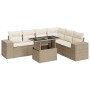 Set sofás de jardín 7 piezas y cojines ratán sintético beige de , Conjuntos de jardín - Ref: Foro24-3326809, Precio: 585,82 €...