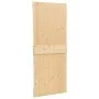 Puerta corredera con herrajes madera maciza de pino 90x210 cm de vidaXL, Puertas - Ref: Foro24-3057494, Precio: 185,74 €, Des...