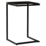 Black tempered glass side table 40x40x60 cm by vidaXL, Side tables - Ref: Foro24-322784, Price: 44,47 €, Discount: %