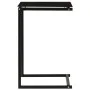 Black tempered glass side table 40x40x60 cm by vidaXL, Side tables - Ref: Foro24-322784, Price: 44,47 €, Discount: %
