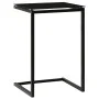Black tempered glass side table 40x40x60 cm by vidaXL, Side tables - Ref: Foro24-322784, Price: 44,47 €, Discount: %