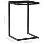 Black tempered glass side table 40x40x60 cm by vidaXL, Side tables - Ref: Foro24-322784, Price: 44,47 €, Discount: %