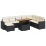 Set de sofás de jardín con cojines 9 pzas ratán sintético negro de , Conjuntos de jardín - Ref: Foro24-3327073, Precio: 562,2...