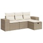 Juego de sofás jardín con cojines 4 pzas ratán sintético beige de , Conjuntos de jardín - Ref: Foro24-3325654, Precio: 334,96...
