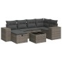 Set de sofás de jardín 7 pzas con cojines ratán sintético gris de , Conjuntos de jardín - Ref: Foro24-3325696, Precio: 474,96...