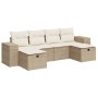 Juego de sofás jardín con cojines 6 pzas ratán sintético beige de , Conjuntos de jardín - Ref: Foro24-3325724, Precio: 468,34...