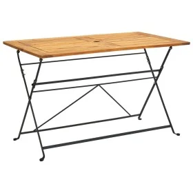 Mesa plegable de jardín de madera maciza de acacia 120x70x74 cm de vidaXL, Mesas de jardín - Ref: Foro24-313159, Precio: 153,...
