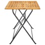 Mesa plegable de jardín de madera maciza de acacia 120x70x74 cm de vidaXL, Mesas de jardín - Ref: Foro24-313159, Precio: 144,...