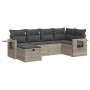 Set de sofás de jardín 6 pzas y cojines ratán sintético gris de , Conjuntos de jardín - Ref: Foro24-3325488, Precio: 403,78 €...